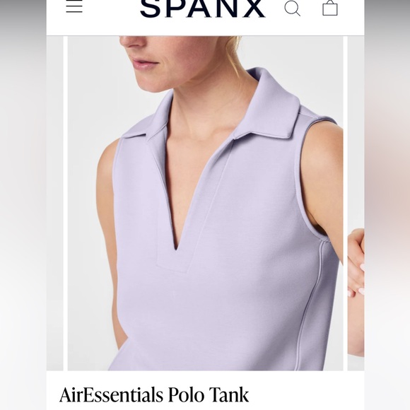 Spanx AirEssentials Polo Tank Purple - Picture 3 of 7